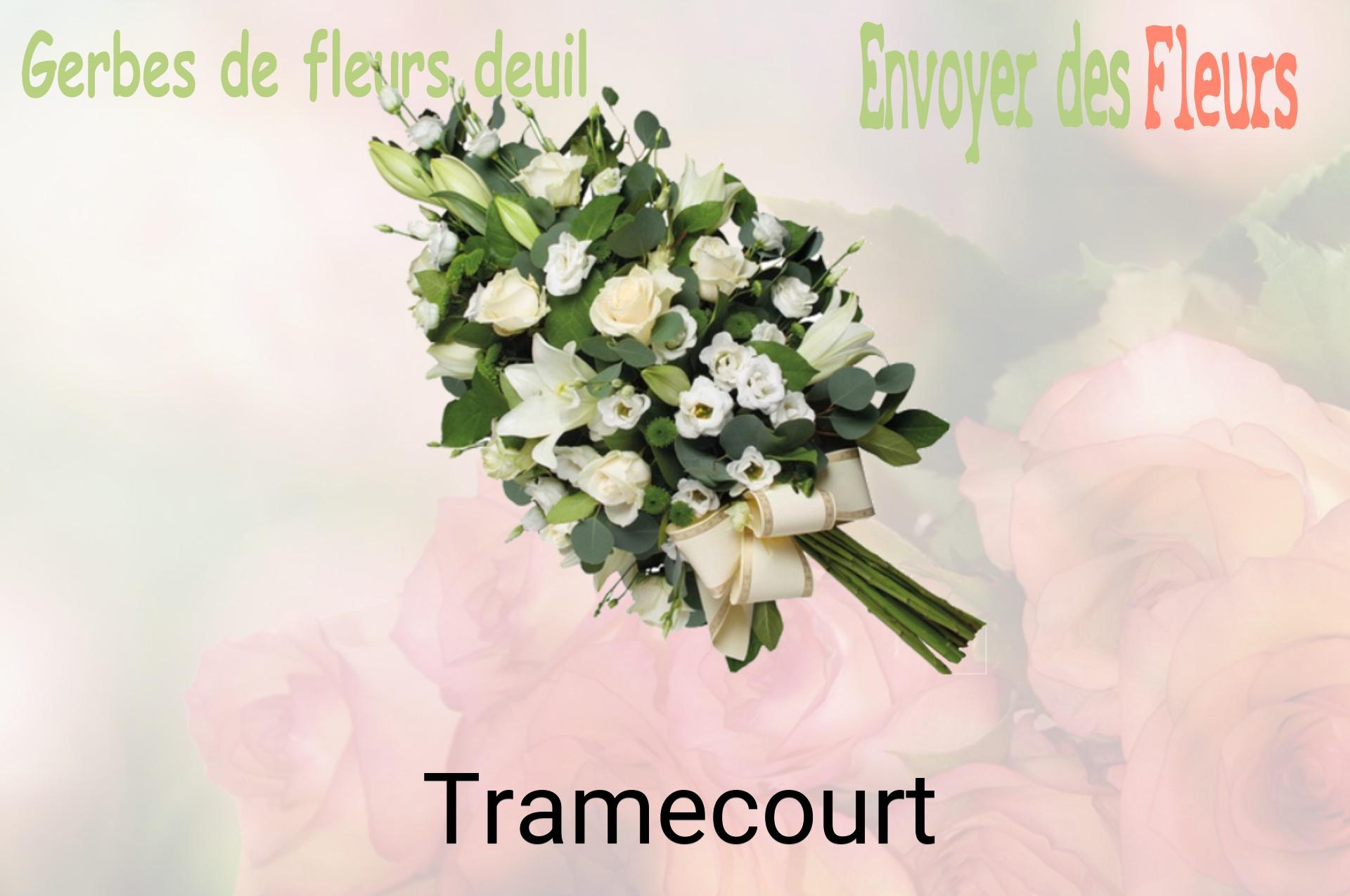 Gerbe de fleurs de deuil livrée à Tramecourt